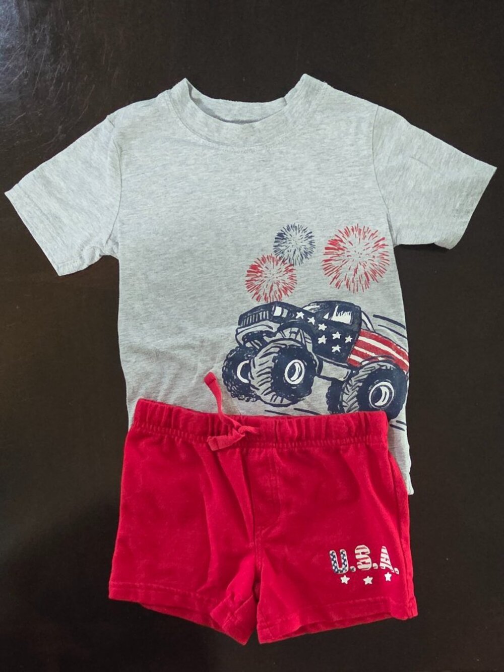Carter's 3T July 4th USA Tshirt & Short Set